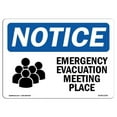 thumbnail image 1 of 10 x 14 in. OSHA Notice Sign - Emergency Evacuation Meeting Place with Symbol, 1 of 1
