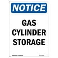 thumbnail image 1 of 10 x 14 in. OSHA Notice Sign - Gas Cylinder Storage, 1 of 1