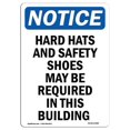 thumbnail image 1 of 10 x 14 in. OSHA Notice Sign - Hard Hats & Safety Shoes May, 1 of 1
