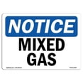thumbnail image 1 of 10 x 14 in. OSHA Notice Sign - Mixed Gas, 1 of 1
