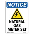 thumbnail image 1 of 10 x 14 in. OSHA Notice Sign - Natural Gas Meter Set, 1 of 1
