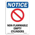 thumbnail image 1 of 10 x 14 in. OSHA Notice Sign - Non-Flammable Empty, 1 of 1