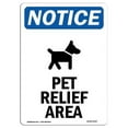 thumbnail image 1 of 10 x 14 in. OSHA Notice Sign - Pet Relief Area, 1 of 1
