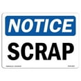 thumbnail image 1 of 10 x 14 in. OSHA Notice Sign - Scrap, 1 of 1