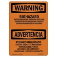 thumbnail image 1 of 10 x 14 in. OSHA Warning Sign - Biohazard Bilingual, 1 of 1