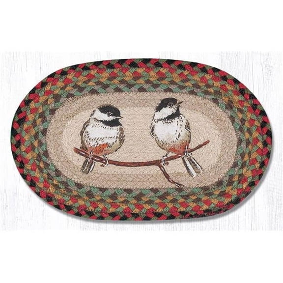10 x 15 in. Chickadee Printed Oval Swatch