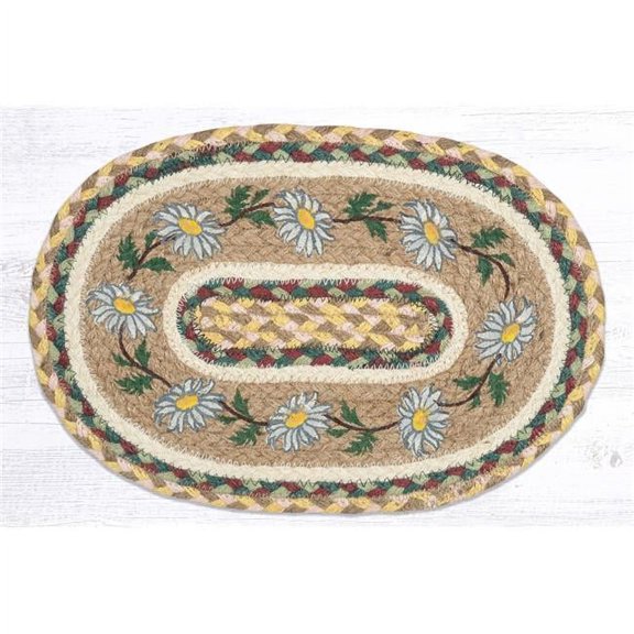 10 x 15 in. Daisy Printed Oval Swatch Rug