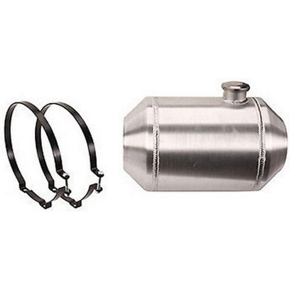 10 x 16-1/2 Inch End Fill Spun Aluminum Gas Tank 5 Gallon - Off-road / Tractor Pull