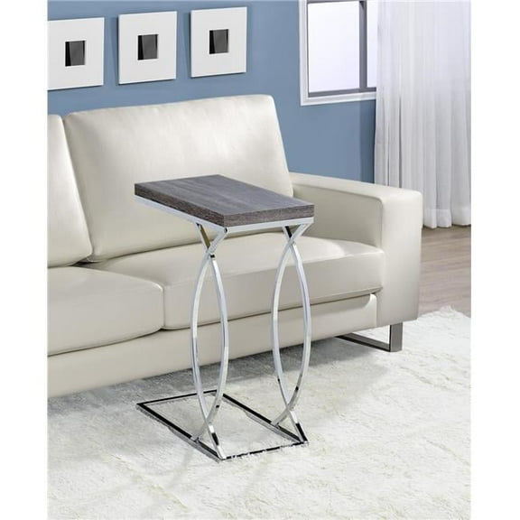 10 x 18 x 25 in. Fanetta Chair Side End Table, Gray