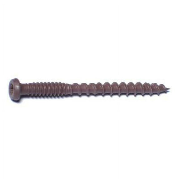 #10 x 2-1/2" Brown Ruspert Coated Steel Composite Star Drive Pan Head Deck Screws DSP-123