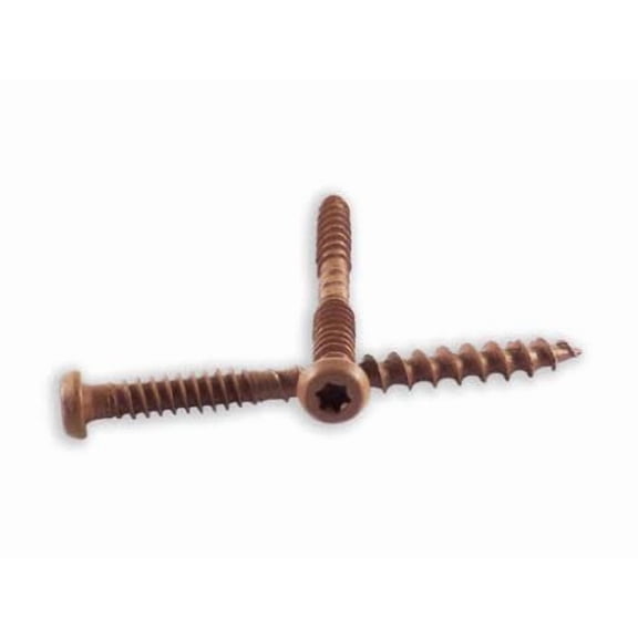 #10 x 2-1/2" Red Wood Composite Deck Screws, T20, 5LB NET WT. (Approx 435 pieces)