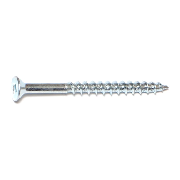 #10 x 2-1/2" Zinc Square Drive Flat Head Wood Screws WSFS-356 (35 pcs.)