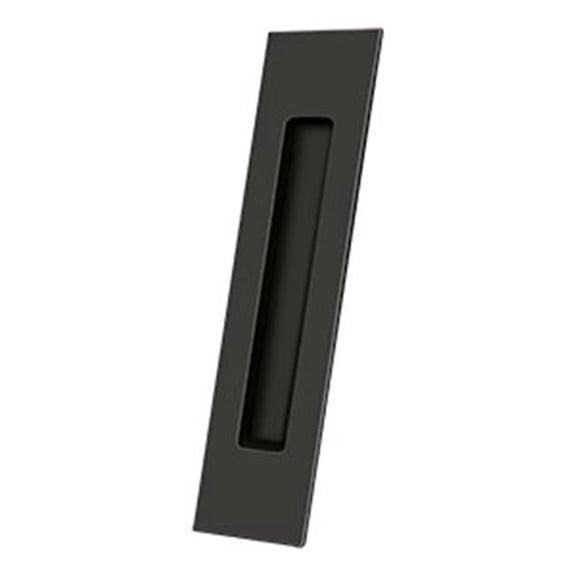 10 x 2.25 x 0.75 in. Flush Pull Rectangular Solid Brass - Oil Rubbed Bronze