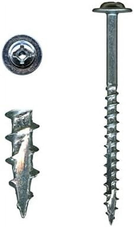 10 x 2-/2Cabinet Installation Screws, Washer , Zinc, 100 pc - Walmart.com