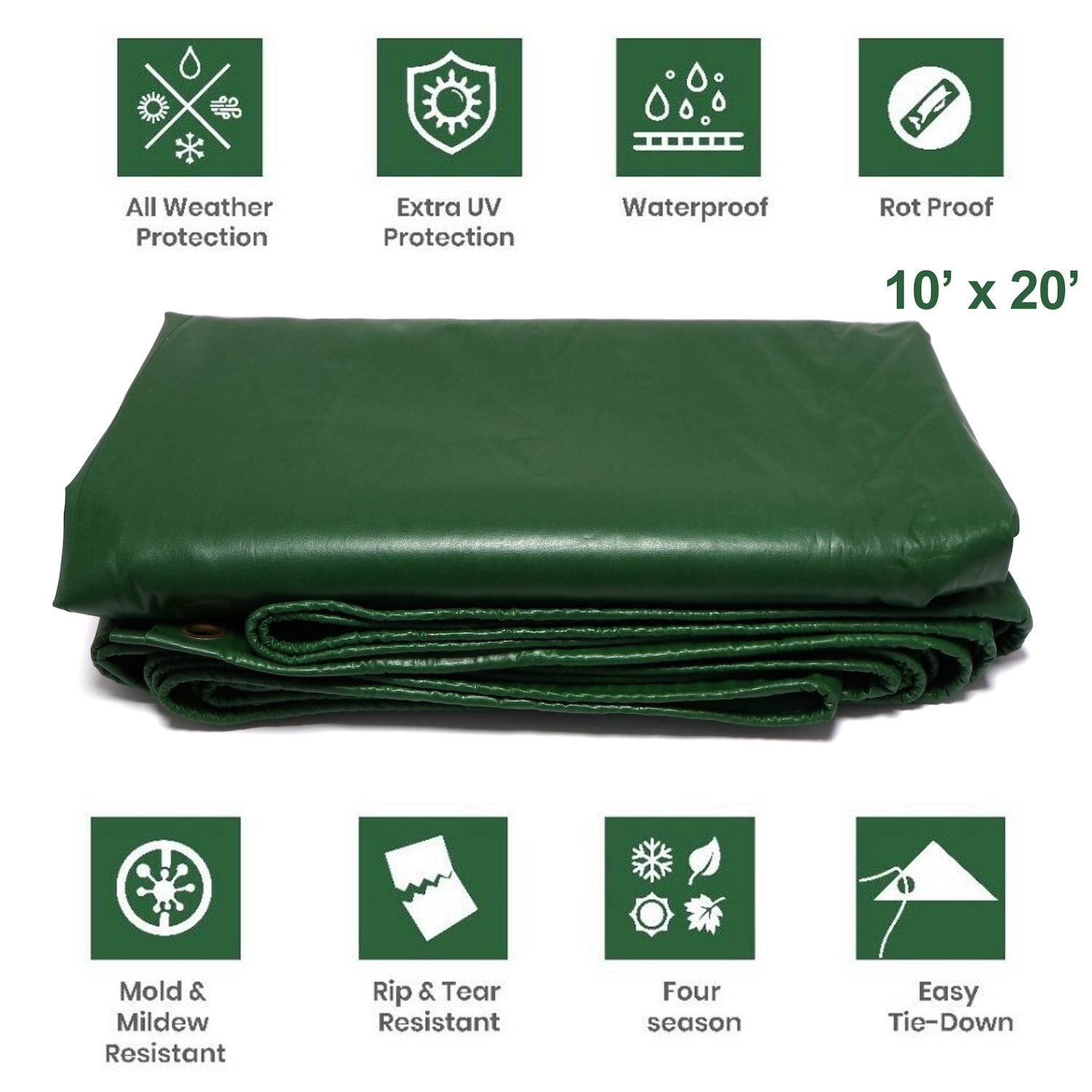 U-Haul Water Resistant Tarp Cover - 9' X 12' Polyethylene With Grommets