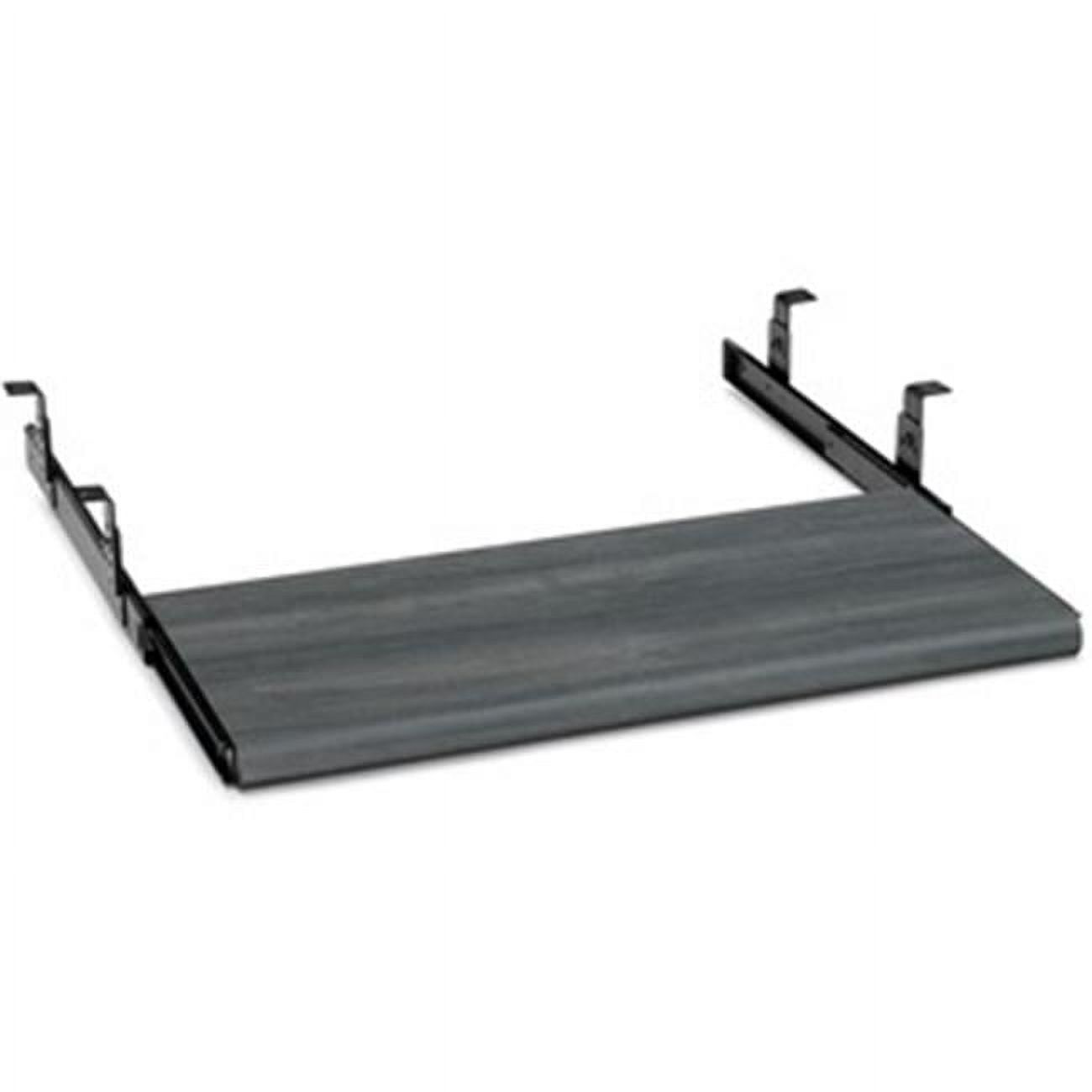 10 x 21.5 x 1.1 in. Modular Desking Laminate Keyboard Platform, Gray