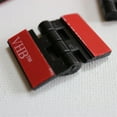thumbnail image 1 of 10 x 24mm Black Acrylic Hinges. No glue required, Self Adhesive. Black Plastic, (1 in) -10 Pack-, 1 of 8