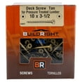 thumbnail image 1 of #10 x 3-1/2" Tan Ruspert Coated Steel Square Drive Bugle Head Deck Screws, 1 of 2