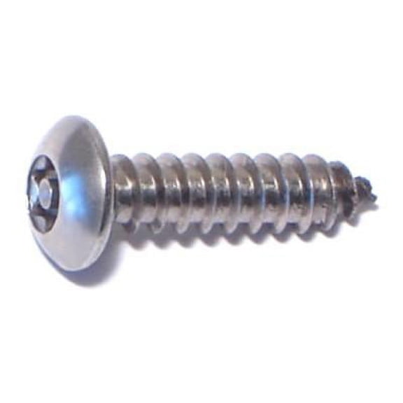 #10 x 3/4" 18-8 Stainless Security Button Sheet Metal Screws SMSBSS-075 (10 pcs.)