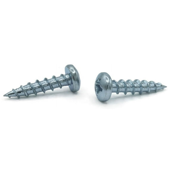 #10 x 3/4" Deep Thread Wood Screws / Phillips / Pan Head / Type 17 Pt / 18-8 Stainless Steel - 1500 Piece Carton
