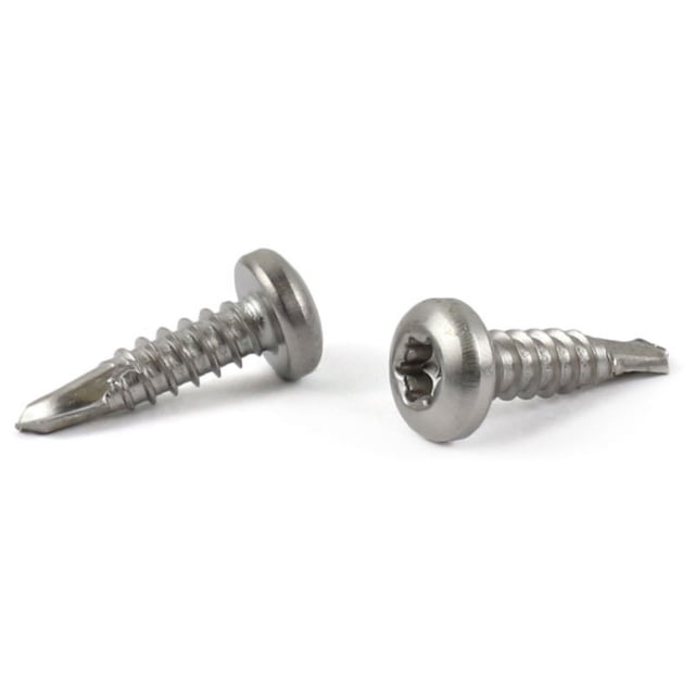 100 Viti Per Lamiera Testa Tonda #10 X 3/4 Pollice Acciaio Inox 18-8 - Quadrato, Qualità Fastenere - Foto 4