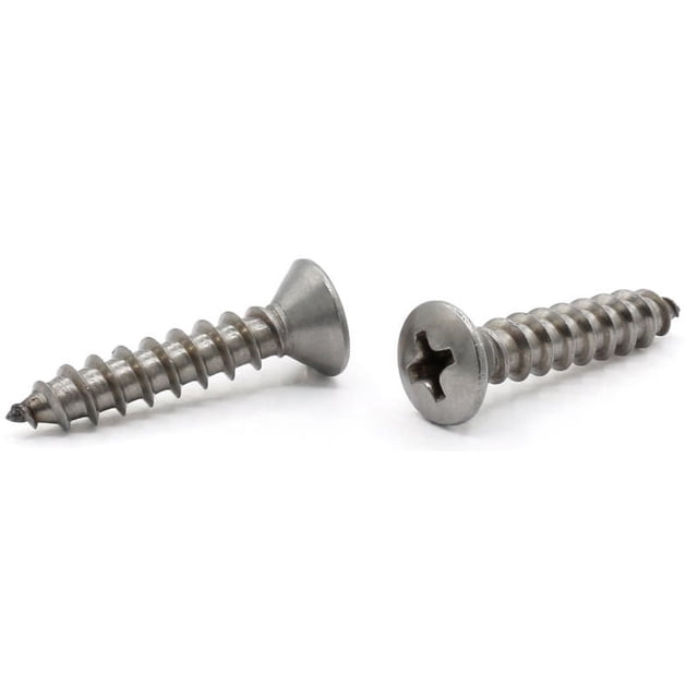Edelstahl A2 - 4,8x25 - Blechschrauben Zylinderkopf Schlitz
