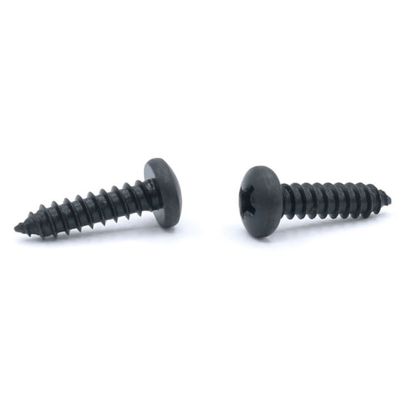 #10 x 3/4" Type A Self-Tapping Screws / Phillips / Pan Head / Steel / Black Zinc - 6000 Piece Carton