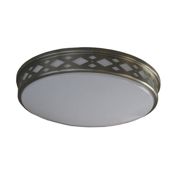 10 x 3.9 in. LED Ceiling Fixture Diamond - Nickel