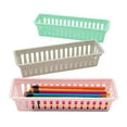thumbnail image 1 of 10" x 3" Pastel Plastic Classroom Pencil & Marker Baskets - 6 Pieces, 1 of 1