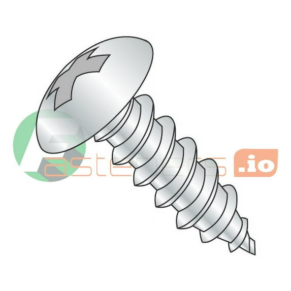#10 x 3" Type A Self-Tapping Screws / Phillips / Truss Head / Steel / Zinc (Quantity: 700 pcs)