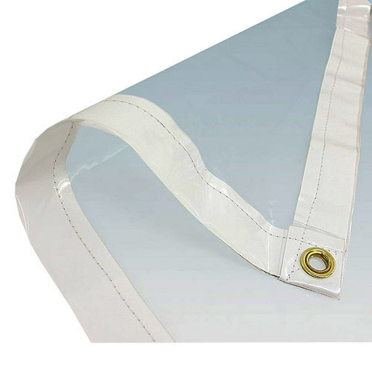 Clear PVC Vinyl Tarps - 30 Mil Heavy Duty & Fire Resistant