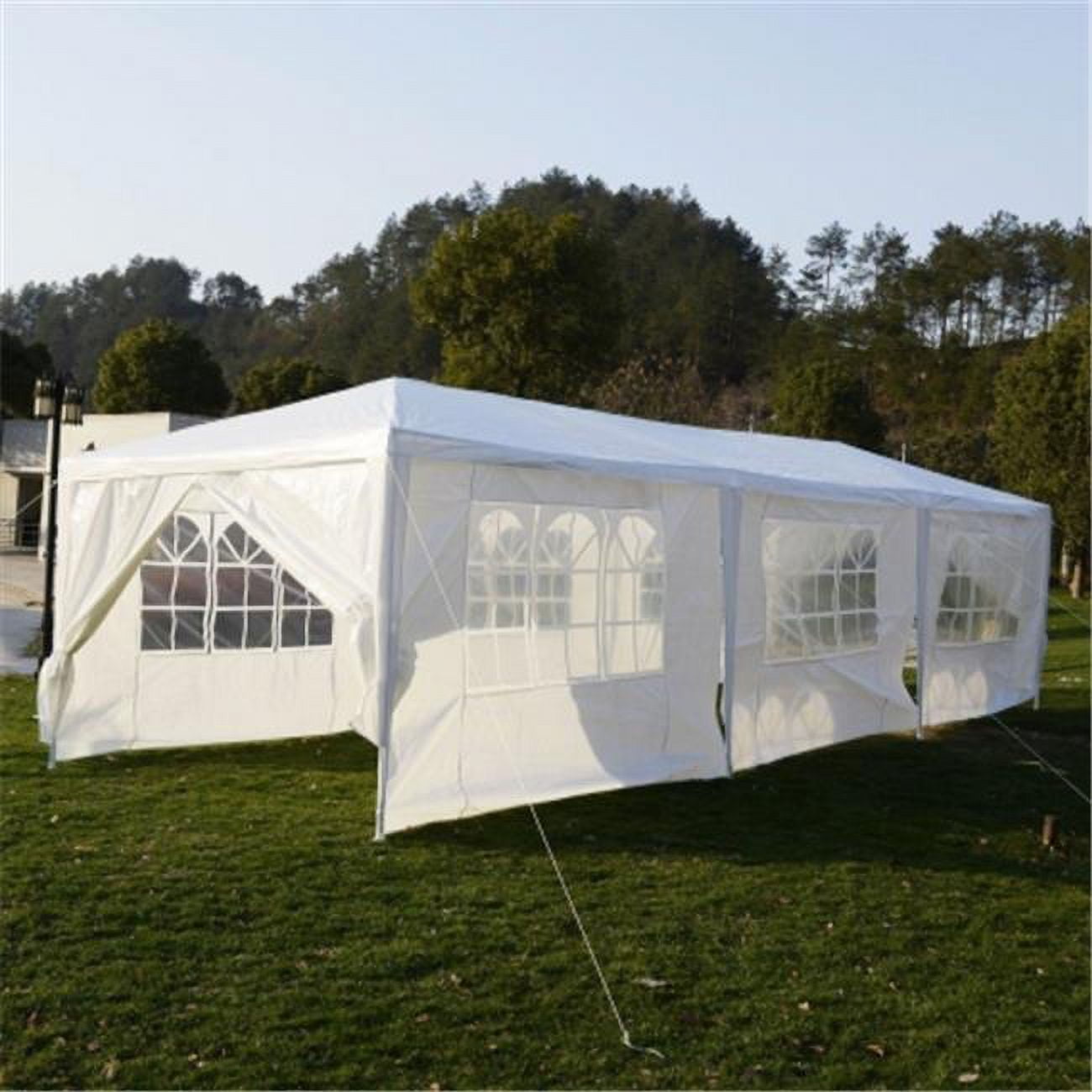 White 10'x30' Outdoor Wedding Party Canopy Tent with Removable Sidewalls