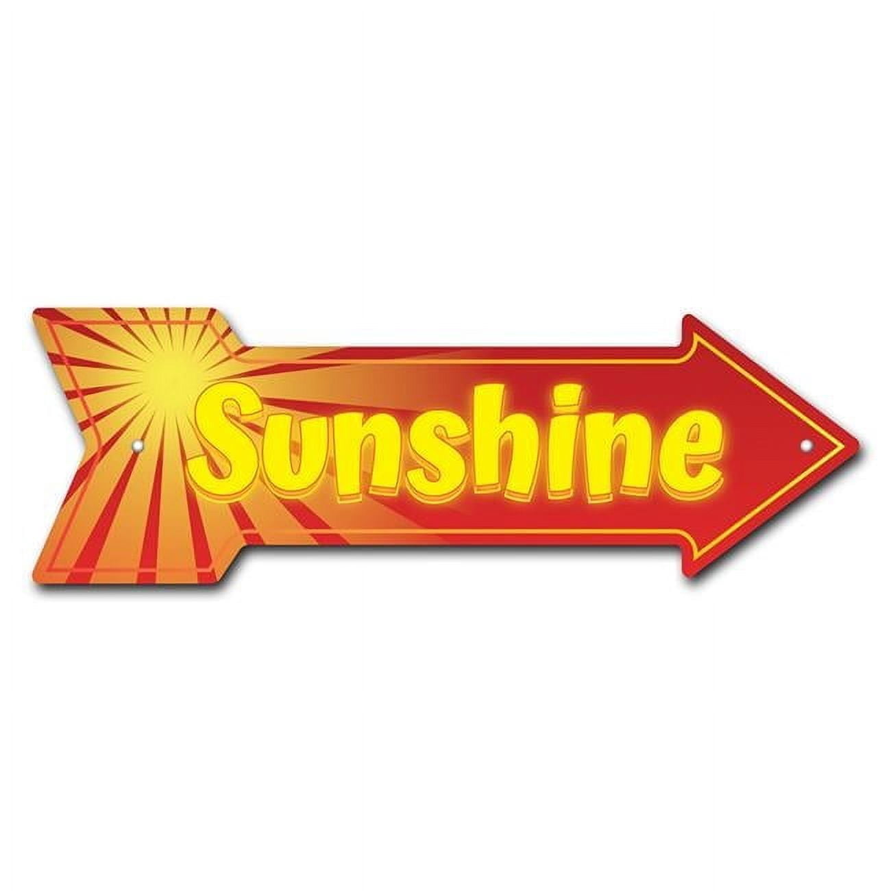 Sunshine Square Sign 10 x 30 in. Wide Sunshine Arrow Sign - Walmart.com