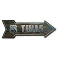 thumbnail image 1 of 10 x 30 in. Wide Texas 66 Arrow Sign, 1 of 1