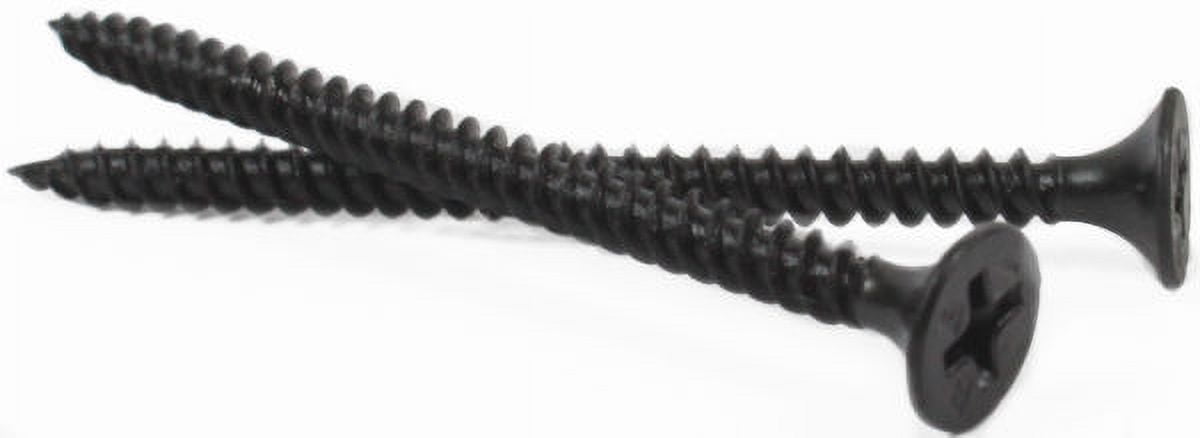 #10 x 4 1/2" Fine Drywall Screws / Phillips / Bugle Head / Steel / Black Phos - 500 Piece Carton