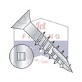 thumbnail image 1 of #10 x 4" Deep Thread Wood Screws | Square | Flat Head | Type 17 Pt | Steel | Zinc | With Nibs (Quantity: 500), 1 of 3