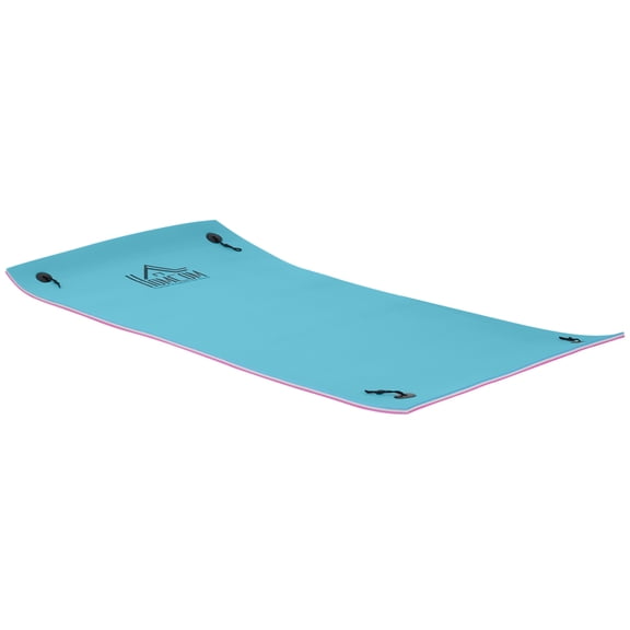 10' x 5' 3-Layer Floating Water Mat, Lily Pad Foam Island, 308 LBS Capacity, for Lake & Pool