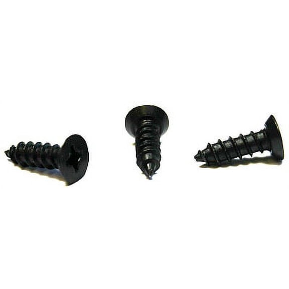 #10 x 5/8" Type A Self-Tapping Screws / Phillips / Flat Undercut Head / Steel / Black Oxide - 8000 Piece Carton