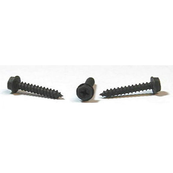#10 x 5/8" Type A Self-Tapping Screws / Phillips / Hex Washer Head / Steel / Black Oxide - 7000 Piece Carton