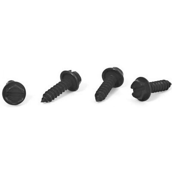 #10 x 5/8" Type AB Self-Tapping Screws / Slotted / Hex Washer Head / Steel / Black Zinc - 6000 Piece Carton