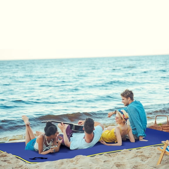 10 x 5 Floating Mat for Lake Ocean, 3-Layer Thick XPE Foam Water Raft Portable for Swimming Pool Water Activities Blue