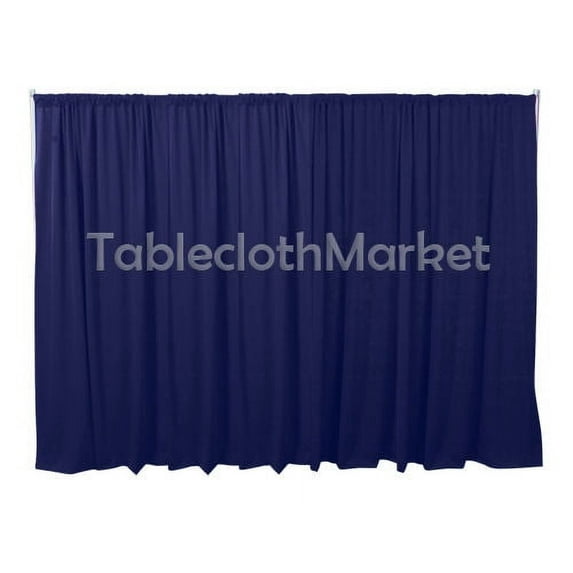 10 x 5 ft Backdrop Background FOR PIPE AND DRAPE DISPLAYS Polyester 24 COLORS", Navy