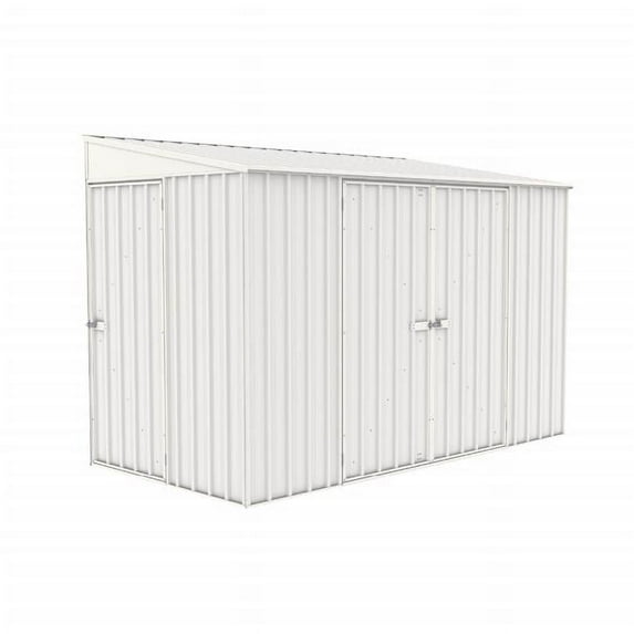 10 x 5 ft. Lean to Metal Bike Shed, Surfmist