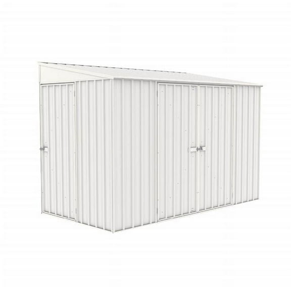 10 x 5 ft. Lean to Metal Bike Shed, Surfmist