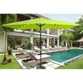 thumbnail image 1 of 10 x 6.5 FT Rectangular Patio Solar 26 LED Light Outdoor Umbrellas with 40+ UPF and Crank for Garden Backyard Pool Swimming Pool_Lime Green, 1 of 10