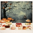 thumbnail image 1 of 10 x 6.5 ft Halloween Backdrop for Photography Horror Night Pumpkin Lantern Bat Owl Background for Kids Adult Family Party Decorations Photo Background Party Decorations Photo Props, 1 of 1