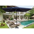 thumbnail image 1 of 10 x 6.5t Rectangular Patio Solar LED Lighted Outdoor Market Umbrellas  with Crank and Push Button Tilt, 1 of 8