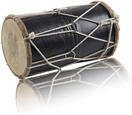 10 x 6 Inch Medium Handmade Wooden & Leather Classical Indian Folk Tabla Drum Set Hand Percussion Drums World Musical Instruments Punjabi Dhol Dholak Dholki Fun Birthday Housewarming Gift Ideas