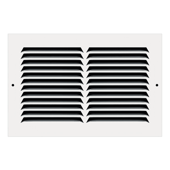 10" x 6" TruAire White Steel Wall Return Air Grille