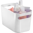 thumbnail image 1 of 10 x 6 x 6 in. Double-Handled Storage Bin - White, 1 of 1